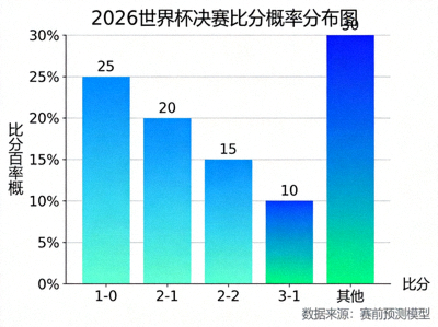2026世界杯决赛比分概率分布图 - 展示多种决赛比分可能性